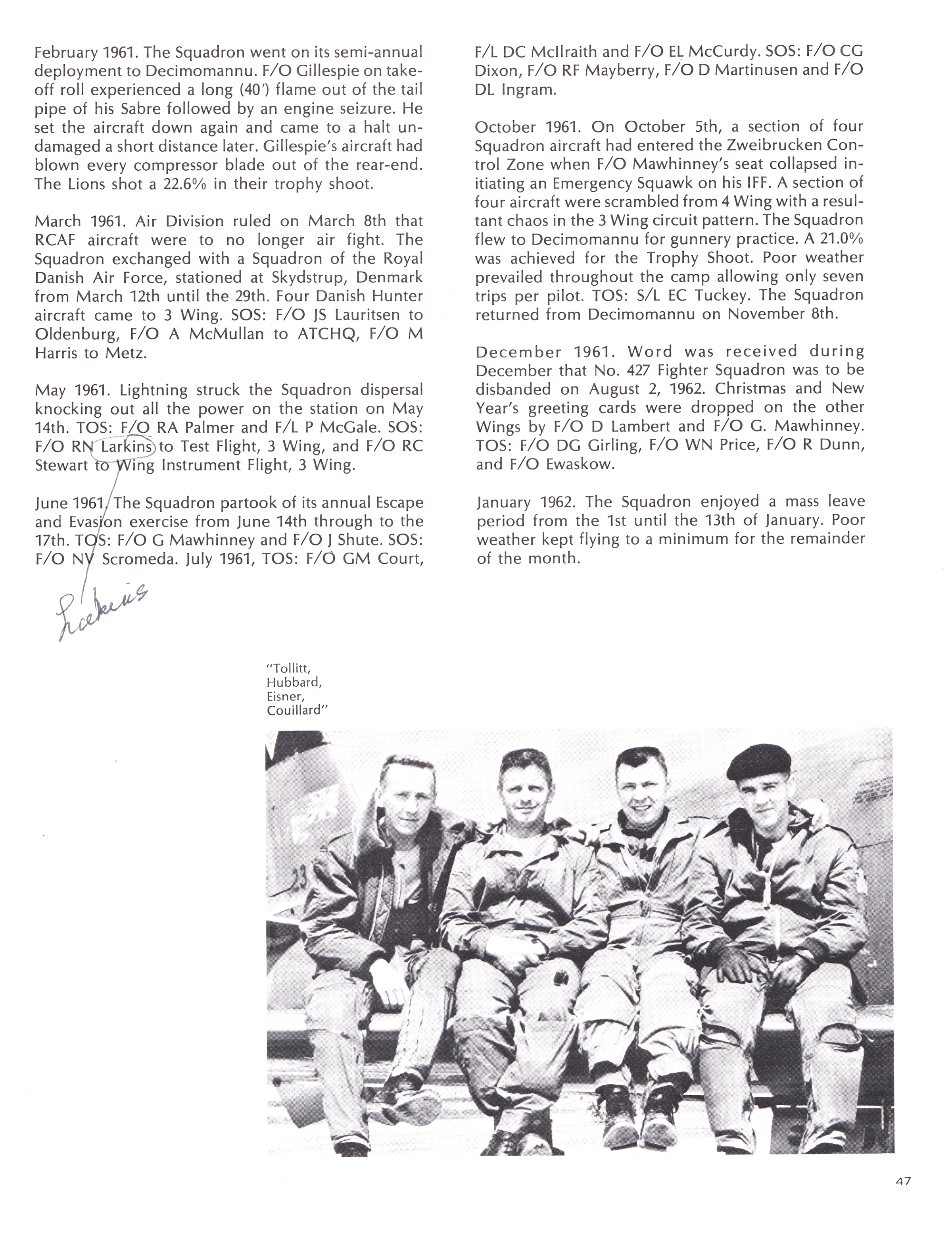 Squadron Sabre diary 1957-1962