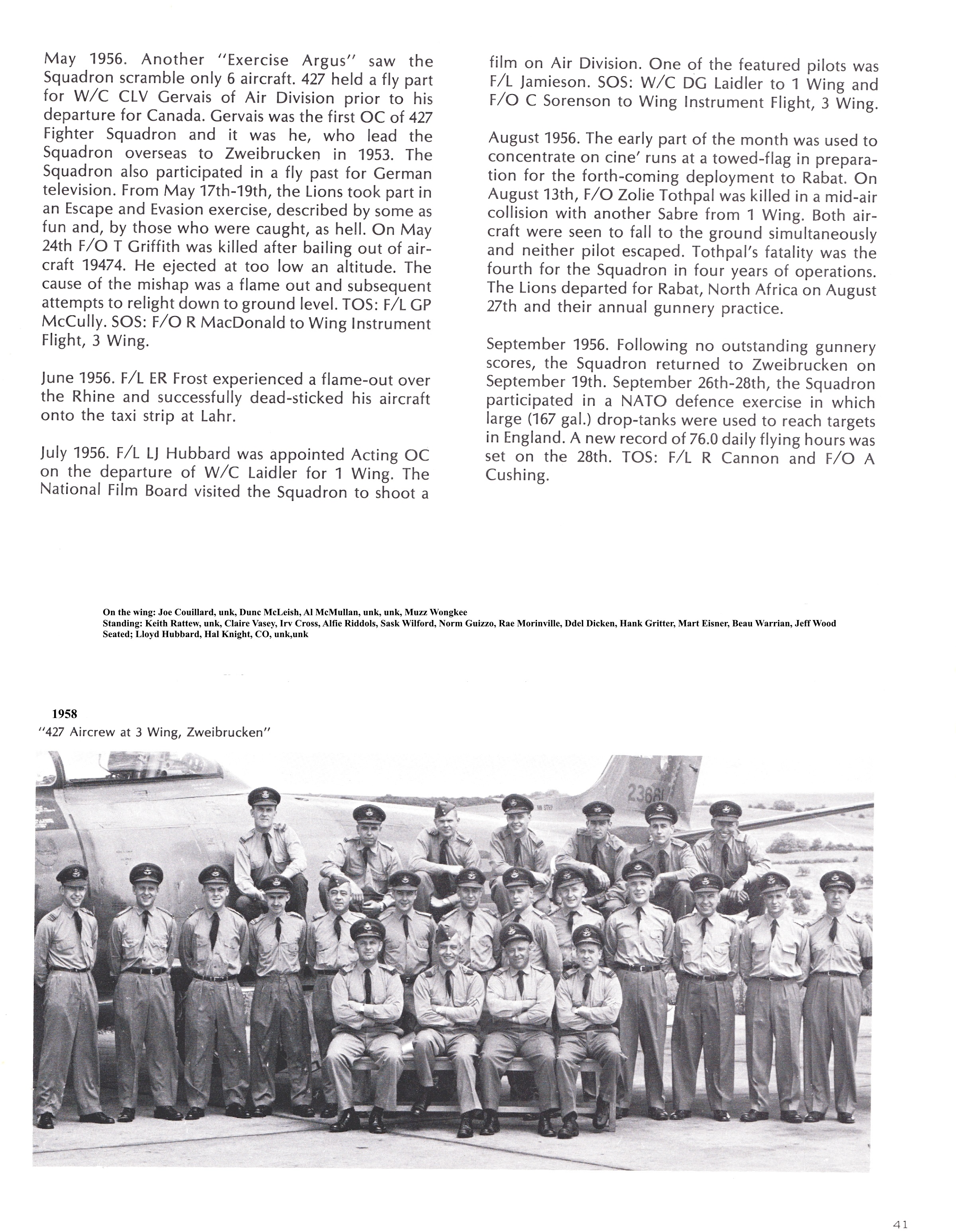 Squadron Sabre diary 1952-1957