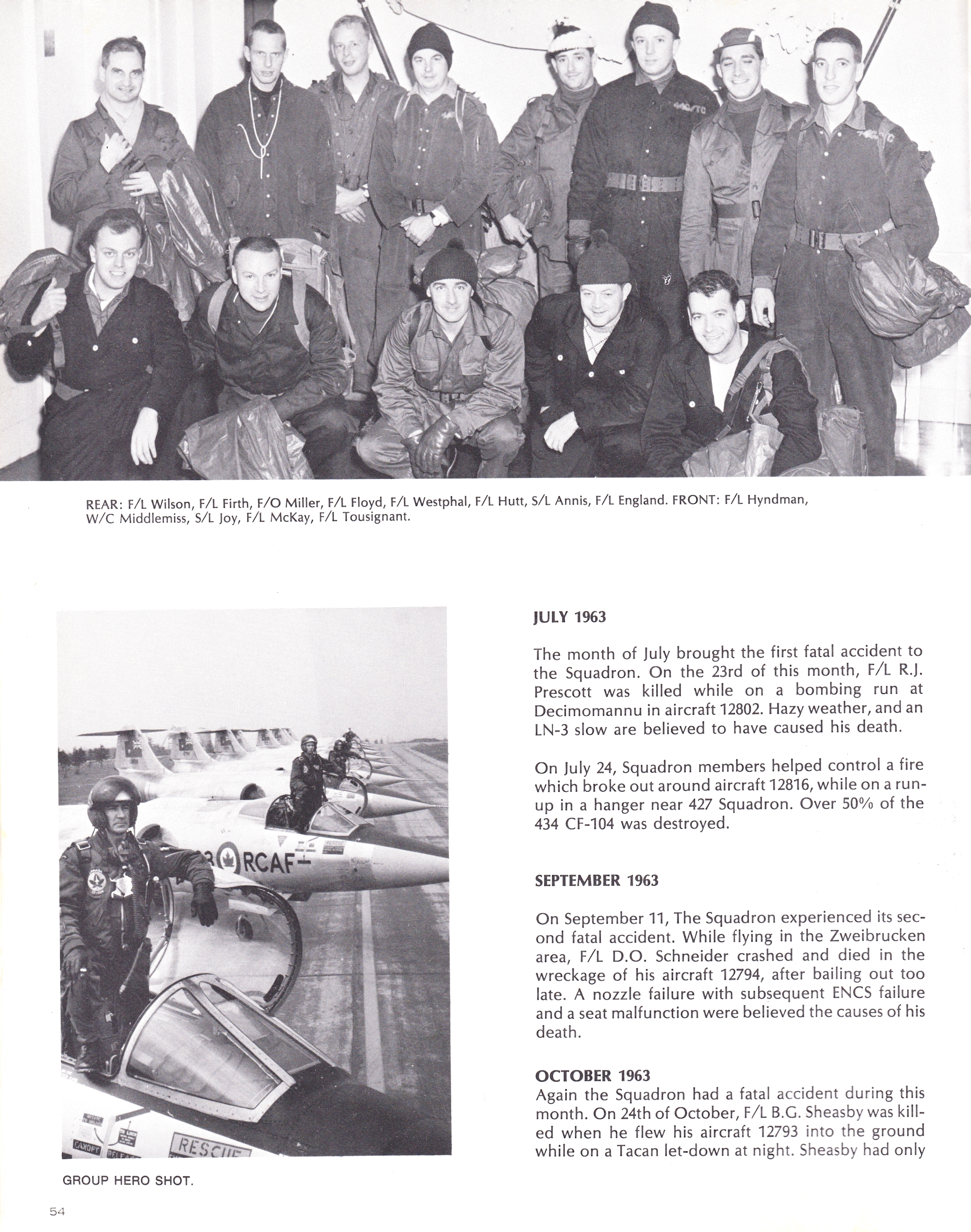 CF-104 Squadron Diary